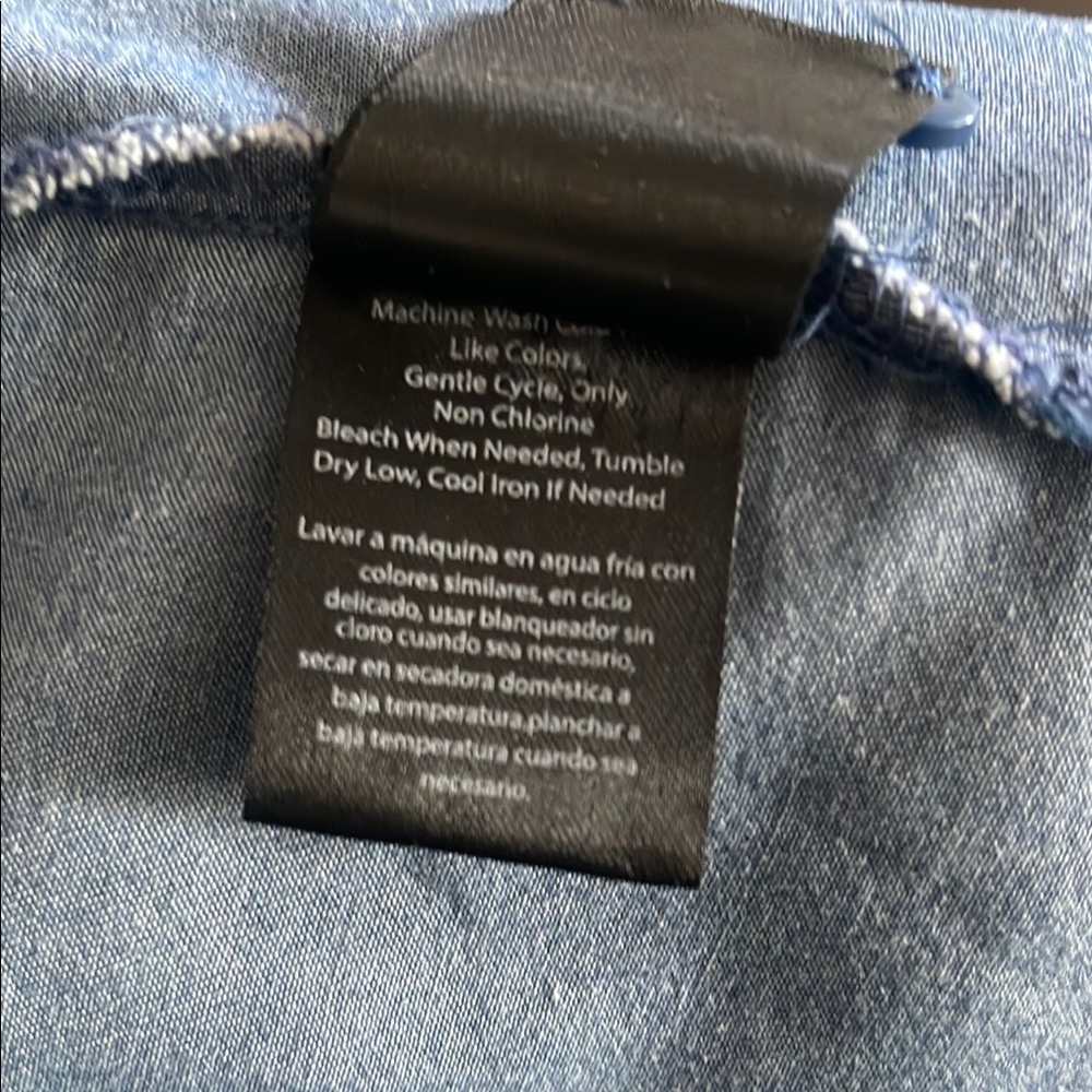 Blue Button-Up Top - Size Small - Picture 11 of 15